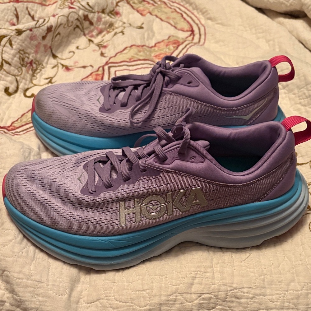 Hoka Women's Purple and Blue Running Shoes